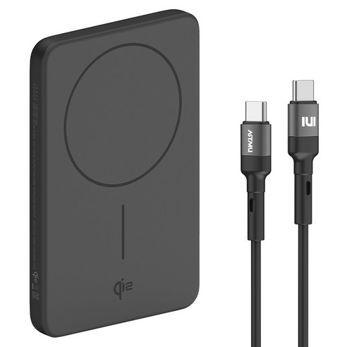 아트뮤 Qi2 15W 맥세이프 초슬림 고속 보조배터리 5000mAh C타입