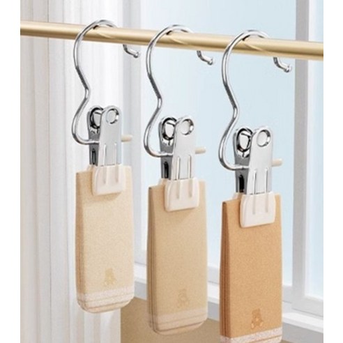 미끄럼 걱정 없이 깔끔한 옷장 정리, 앞날창창 외집게 옷걸이로!