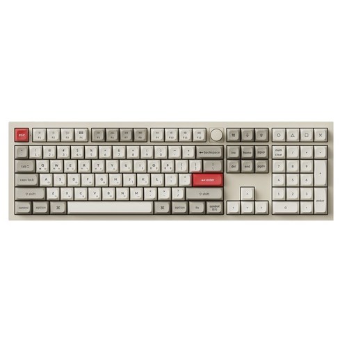 키크론 KSA Q6 MAX SE RGB 기계식 핫스왑 유무선 키보드, 레트로, Q6MSE-R9, 저소음 바나나축
