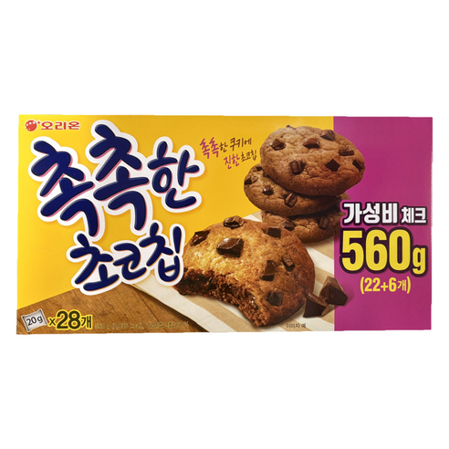 오리온 촉촉한 초코칩, 560g, 1개