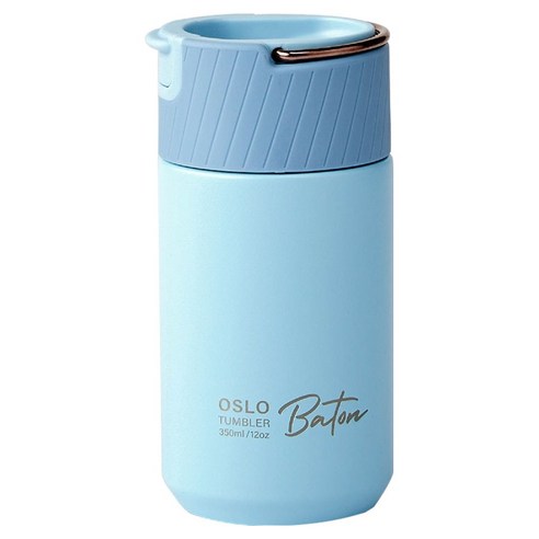 오슬로 바톤 텀블러, 1개, 350ml, 스카이블루