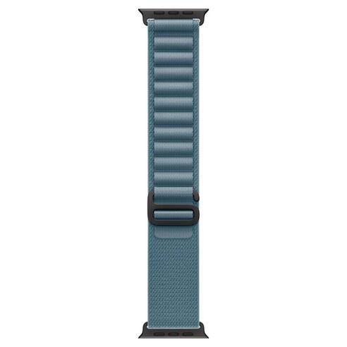 Apple 정품 애플워치 알파인 루프, 라이트 블루 / 블랙 티타늄, 49mm, Small, 1개