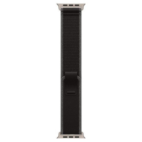 Apple 정품 2025 애플워치 트레일 루프, 블루/내추럴 티타늄, 1개, 49mm, M/L