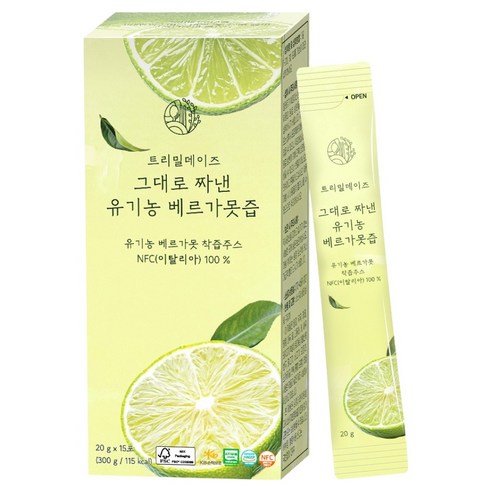 트리밀데이즈 그대로 짜낸 유기농 베르가못즙, 1개, 300g