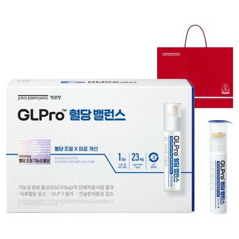 지엘프로 혈당밸런스 영양제 + 쇼핑백, 21회분, 1개