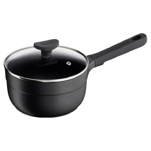테팔 인덕션 티타늄 트라토리아 편수냄비, 18cm, 블랙, 1개