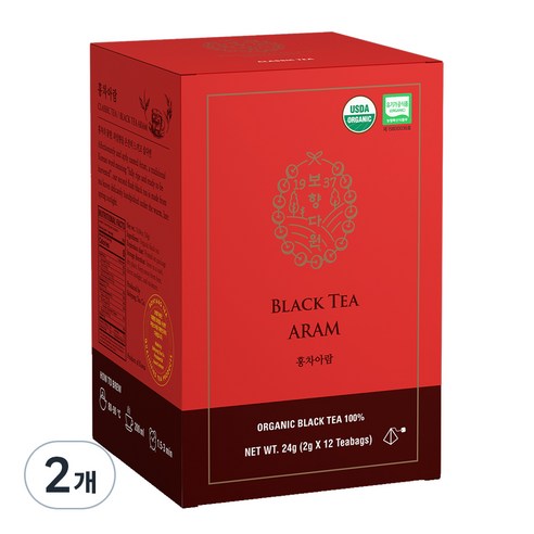 보향다원 유기농 홍차아람, 2g, 12개입, 2개