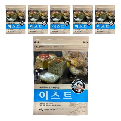 청은 이스트, 60g, 6개