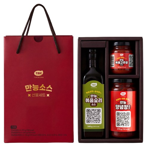 TBK 만능소스 선물세트 + 쇼핑백