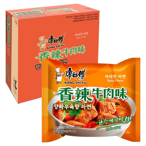 캉스푸 향라우육향 라면 104g