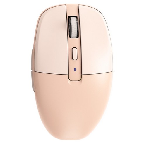로이체 휴대용 멀티페어링 블루투스 듀얼리시버 무선 마우스, 애프리콧, RX-720DC AC
