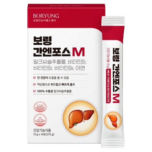 보령 간엔포스M 액상 밀크씨슬 간건강 실리마린 14p, 1개, 210g