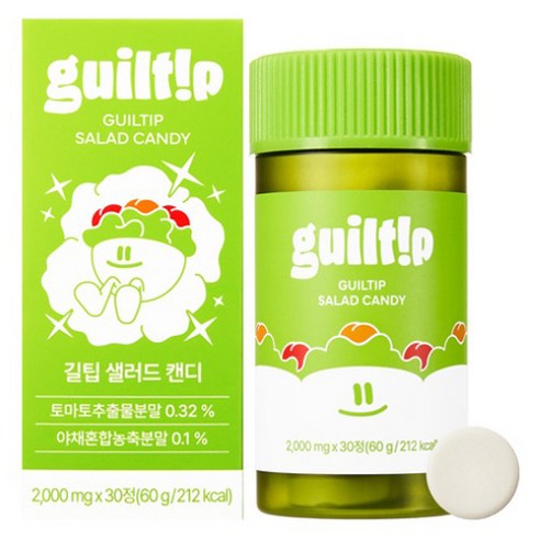 길팁 토마토 분말 츄어블 샐러드 캔디 60g, 2kg, 1개
