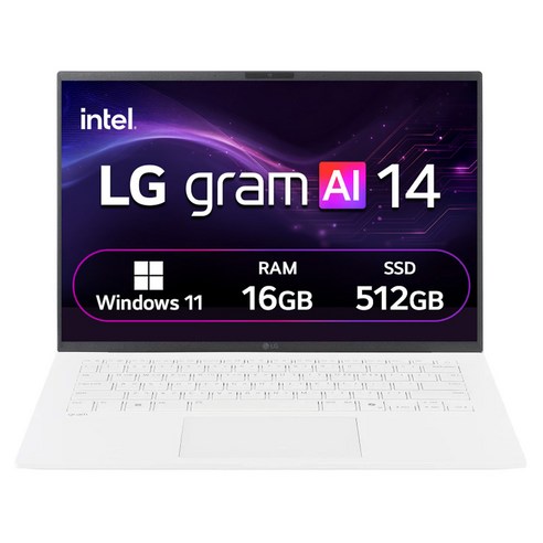 LG전자 2026 그램 AI 14 코어 Ultra5, 에센스 화이트, 14Z90U-GS50K, 512GB, 16GB, WIN11 Home