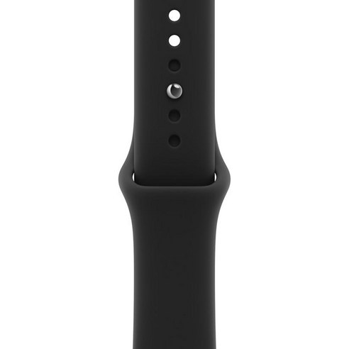Apple 정품 애플워치 스포츠 밴드, 블랙, 42mm, S/M, 1개
