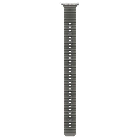 Apple 정품 애플워치 오션 밴드, 트랜스루센트 블랙 / 내추럴 티타늄, 49mm, Extension, 1개