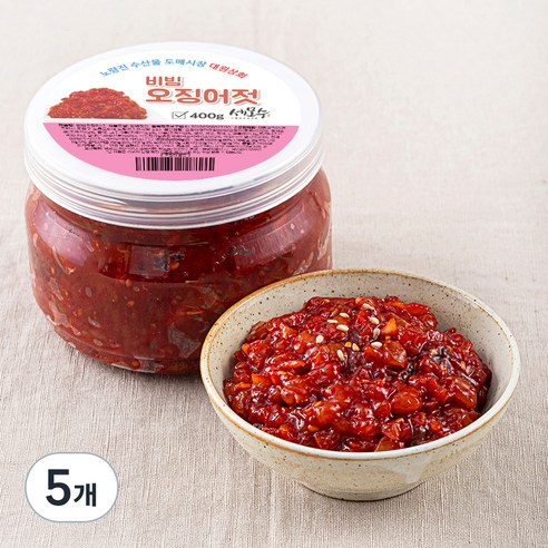 세모수 비빔 오징어젓, 400g, 5개