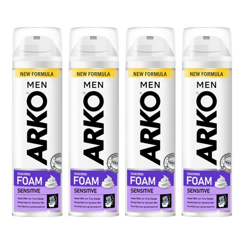 아르코맨 센시티브 쉐이빙 폼, 200ml, 4개