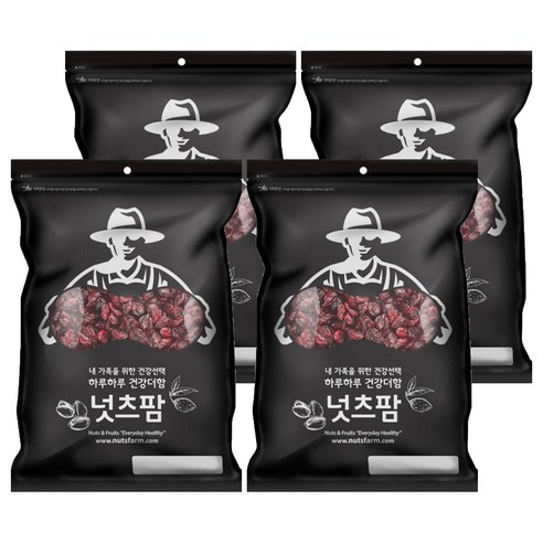 넛츠팜 건 크랜베리, 210g, 4개