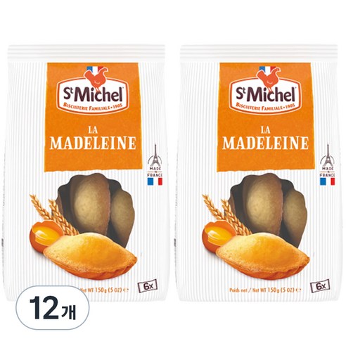 생미쉘 마들렝 개별포장, 150g, 12개