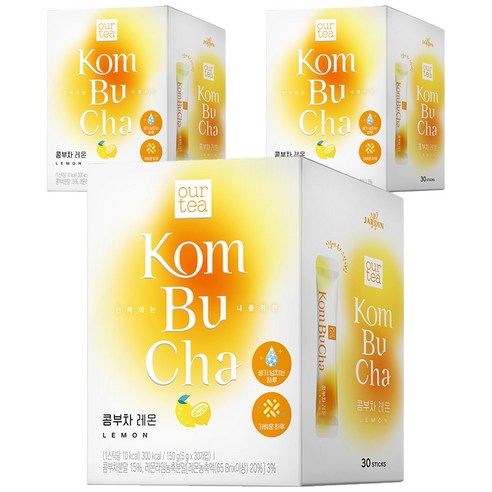 아워티 쟈뎅 콤부차 레몬, 5g, 30개입, 3개