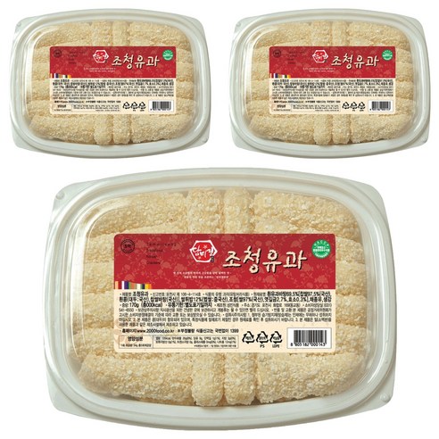 담미정 조청 유과, 170g, 3개