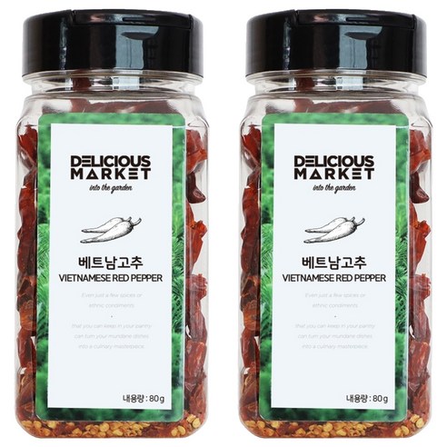 딜리셔스마켓 베트남 고추, 80g, 2개