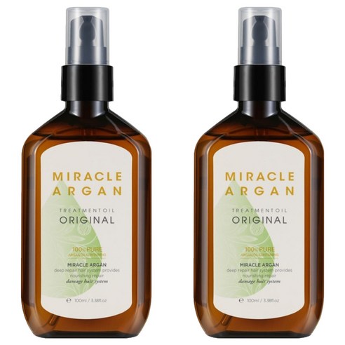 메리트 미라클 아르간 오리지널 헤어오일, 100ml, 2개