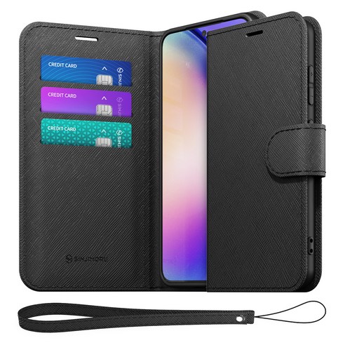 시간을 초월하는 우아함, 신지모루 마그네틱 사피아노 가죽 다이어리 지갑 케이스 + 핸드 스트랩 세트 갤럭시퀀텀5케이스