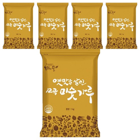농부의뜰 12곡 미숫가루, 1kg, 5개
