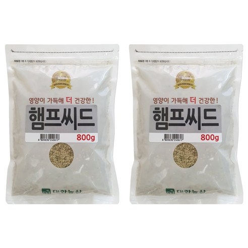 대한농산 햄프씨드, 800g, 2개