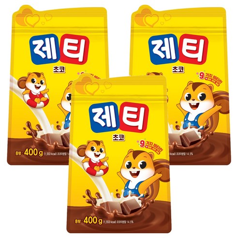 동서 제티 쵸코렛맛 분말, 400g, 1개입, 3개