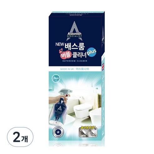 아스토니쉬 NEW 베스룸 버블 클리너 plus, 750ml, 2개