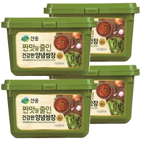 신송 짠맛을 줄인 건강한 양념쌈장, 2kg, 4개