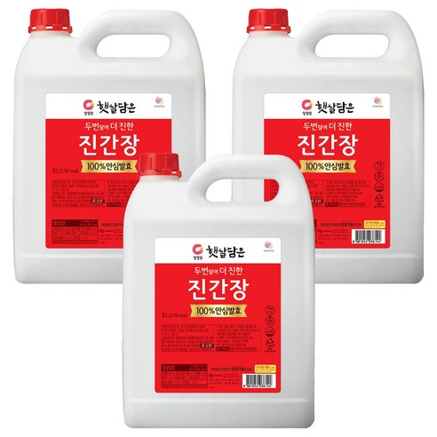 햇살담은 두번 달여 더 진한 진간장, 5L, 3개