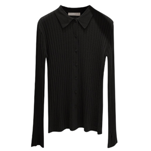 르네제이 여성용 Button Collar Knit