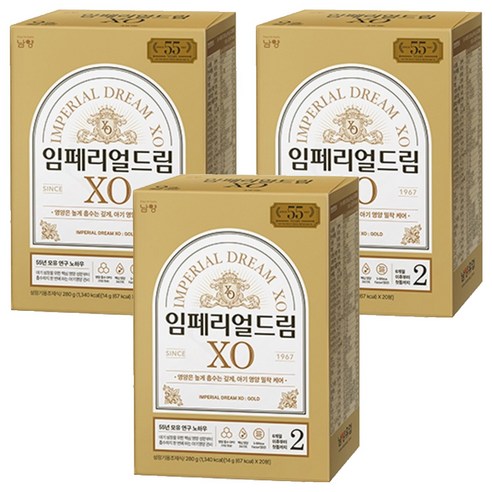 남양 임페리얼드림 XO GOLD 2단계 6~12개월 280g, 3개