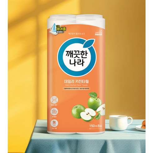 주방 위생과 살림을 책임지는, 깨끗한나라 데일리 키친타월!