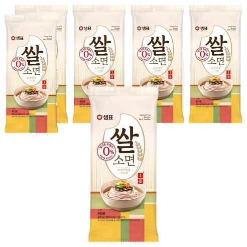 샘표 쌀 소면, 400g, 6개