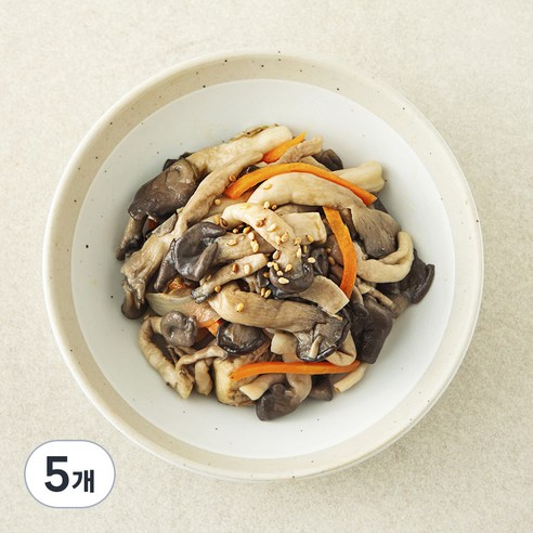 집반찬연구소 느타리버섯볶음, 120g, 5개