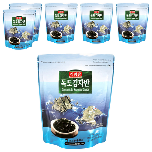 독도김 김자반, 50g, 6개