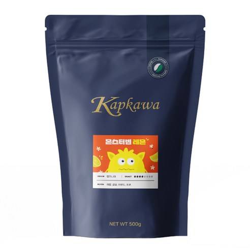 캅카와 몬스터빈 레몬 원두, 모카포트, 500g, 1개
