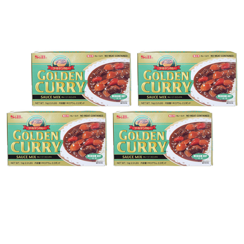 에스앤비골든 카레 중간매운맛, 1kg, 4개