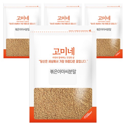 고미네 볶은 아마씨분말, 300g, 4개