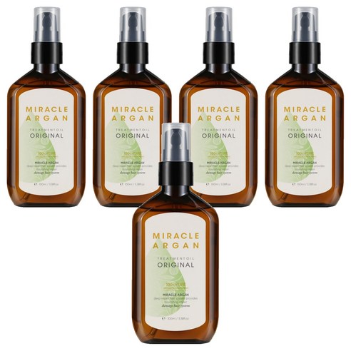 메리트 미라클 아르간 오리지널 헤어오일, 100ml, 5개