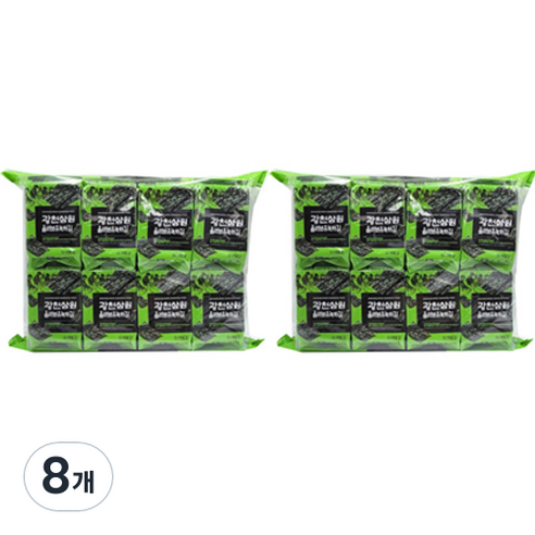 삼원 광천 올리브유 녹차 도시락김 16p, 64g, 8개
