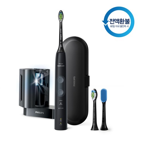 필립스 소닉케어 프로텍티브클린 3.0 음파 전동칫솔 블랙UV에디션 HX6462/01