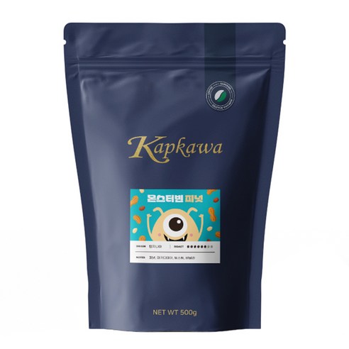 캅카와 몬스터빈 피넛 커피, 모카포트, 500g, 1개