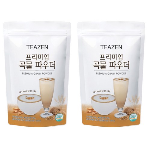 티젠 프리미엄 곡물 파우더, 1개입, 2개, 500g