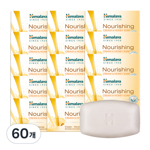 히말라야 크림 앤 허니 비누, 75g, 60개, 60개